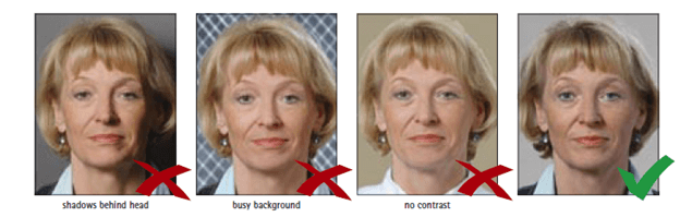 Sample of photograph of applicant